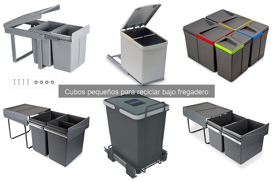 Alternativas al cubo pequeño para reciclar bajo fregadero