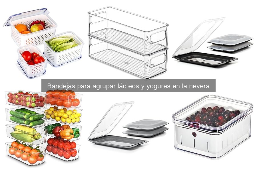 Bandejas para Lácteos en la Nevera: Organiza y Protege