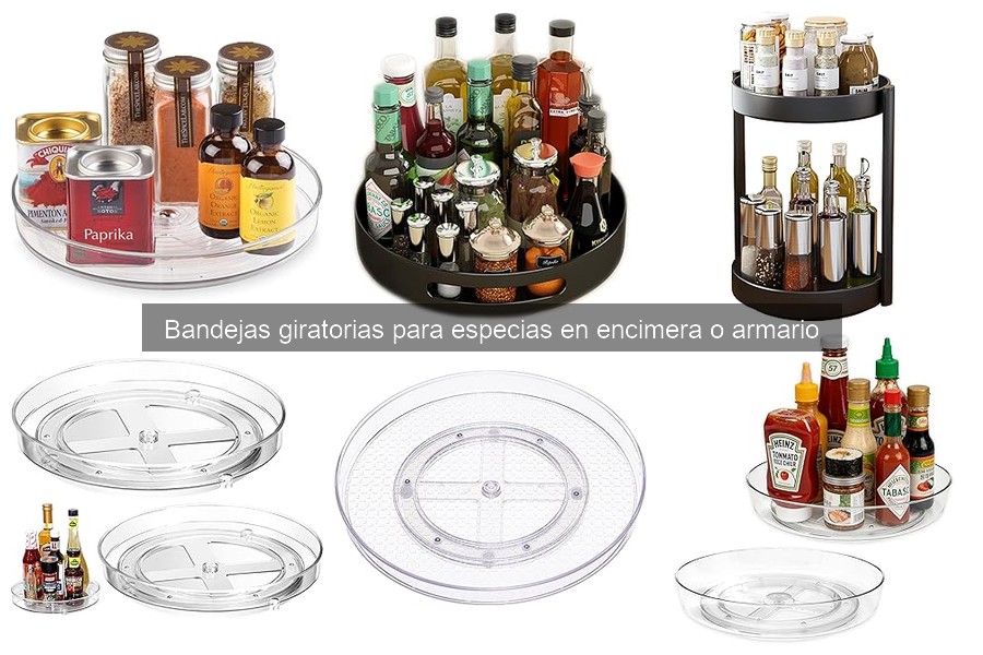 Beneficios de las bandejas giratorias para tus especias