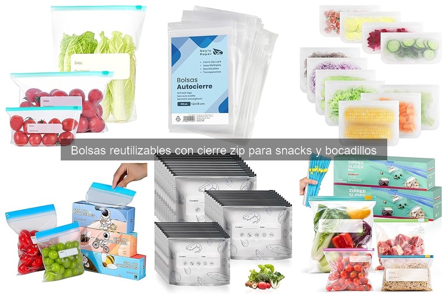 Beneficios de las bolsas reutilizables zip para snacks