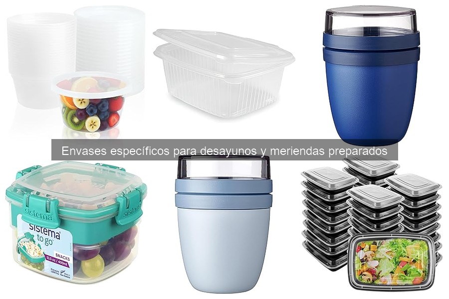 Beneficios de los envases para desayunos y meriendas