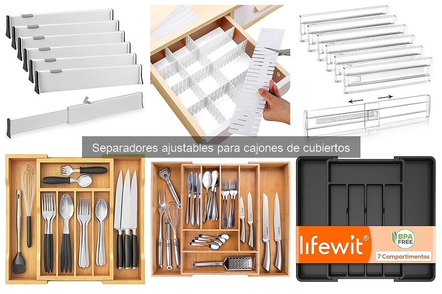 Beneficios de los separadores ajustables para cajones de cubiertos