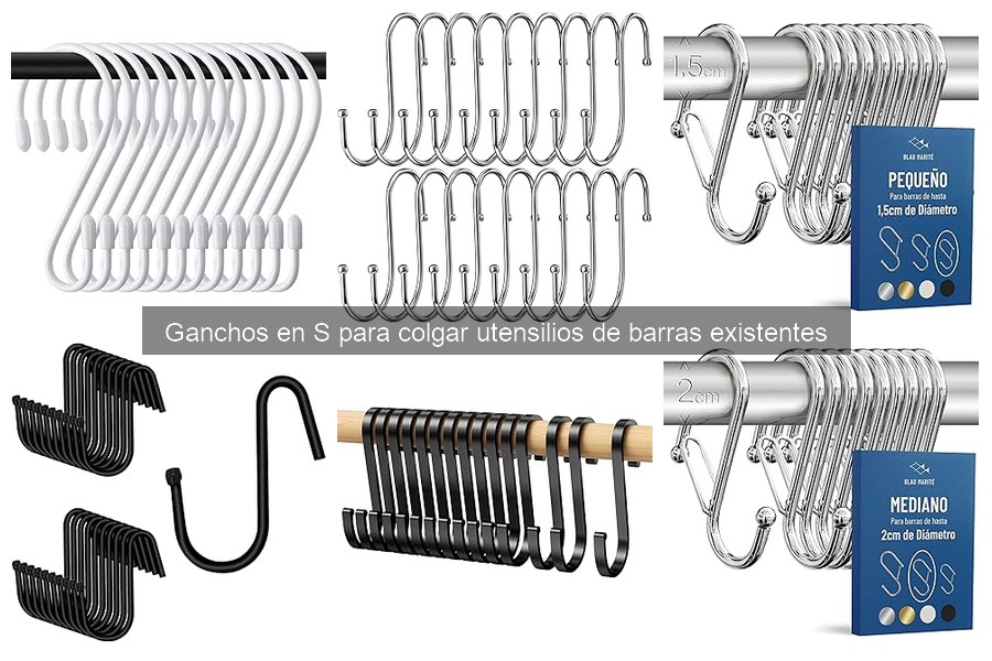 Beneficios de usar ganchos en S en la cocina
