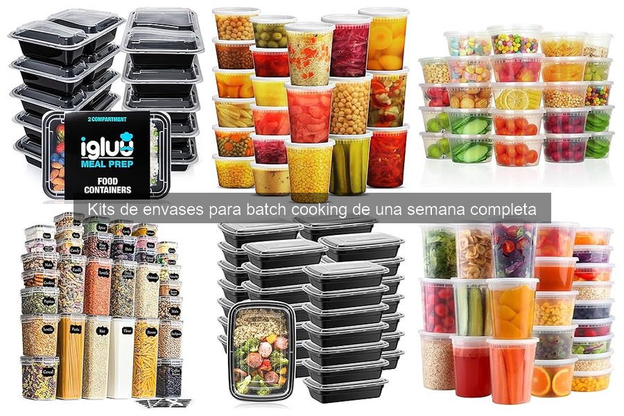 Beneficios de usar kits de envases para batch cooking