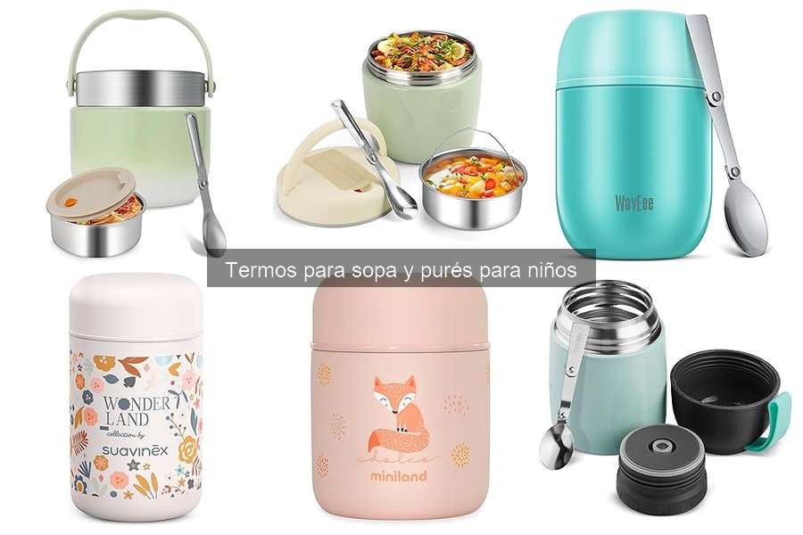 Beneficios de usar termos para sopa y purés en niños