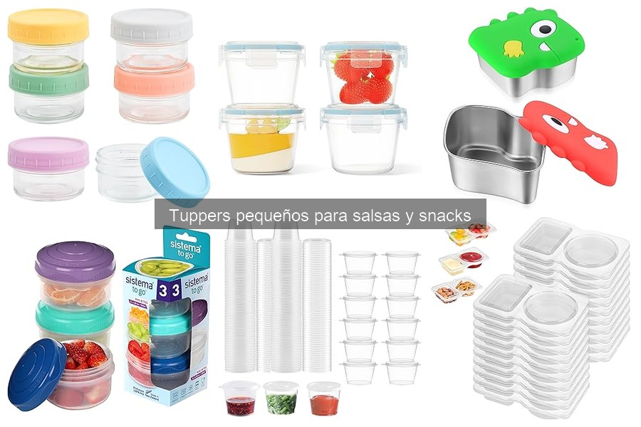 Beneficios de usar tuppers pequeños para salsas y snacks