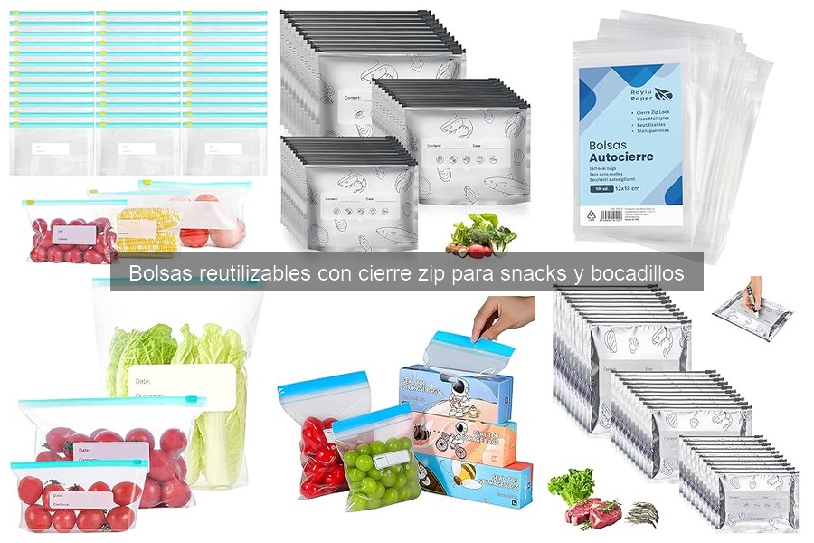 Bolsas reutilizables con cierre zip: ¿son aptas para el congelador?