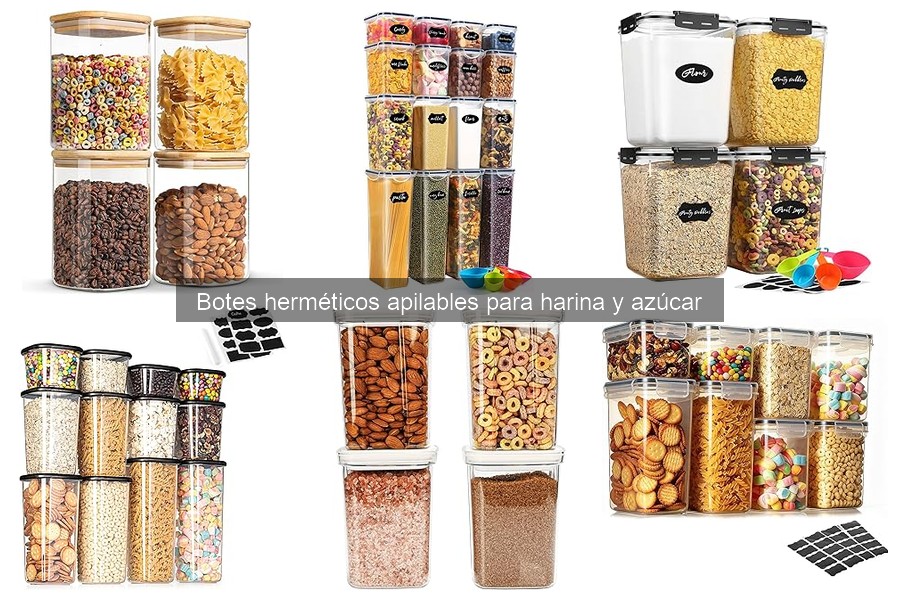 Botes Herméticos Apilables para Harina y Azúcar: ¿Qué Son?