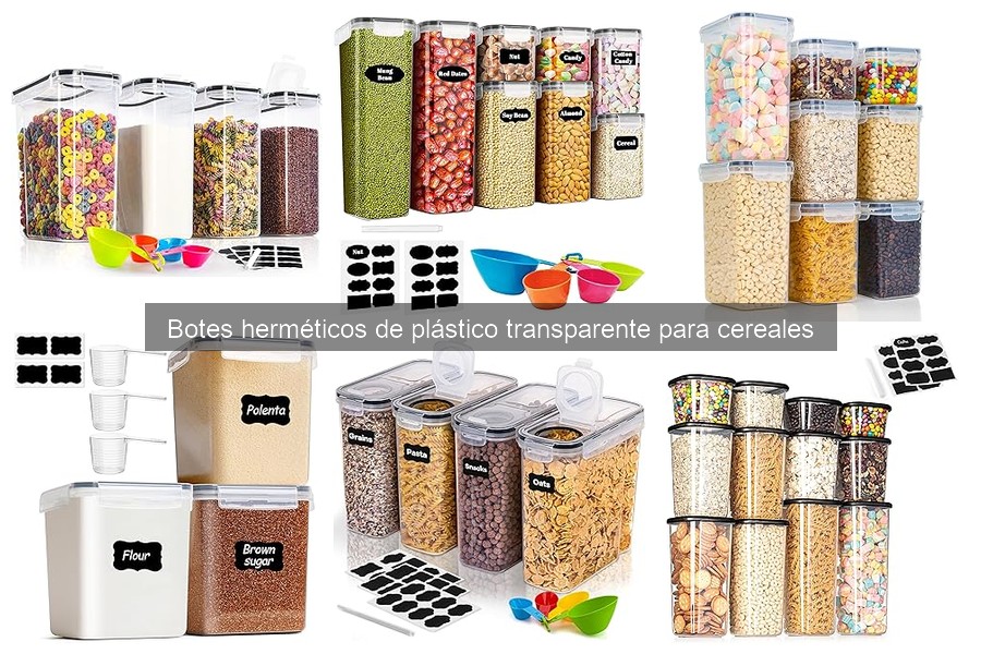 Capacidades de botes herméticos para cereales: ¿cuál elegir?