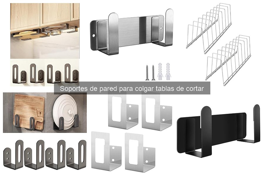 Características a evitar en soportes de pared para tablas de cortar