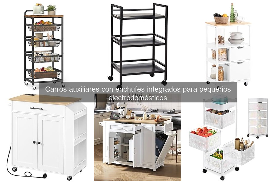 Carros auxiliares con enchufes integrados: características y beneficios