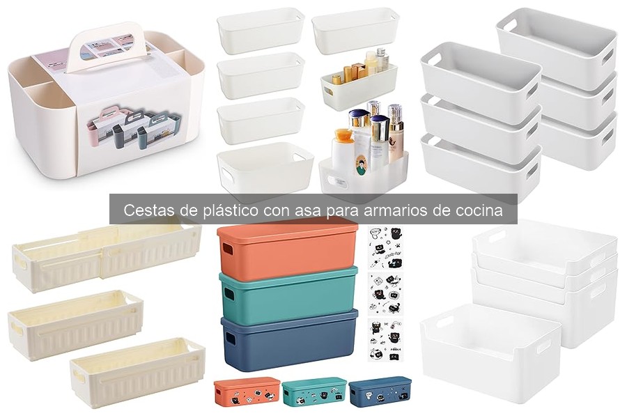 Cestas de plástico con asa: características y funciones