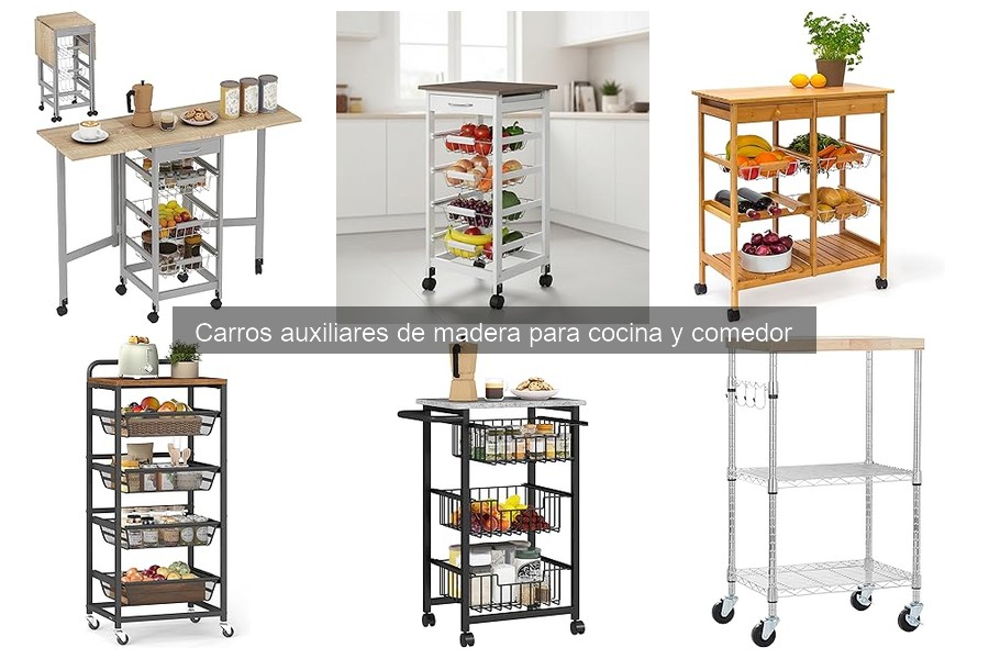 Cómo elegir el carro auxiliar de madera perfecto para tu cocina