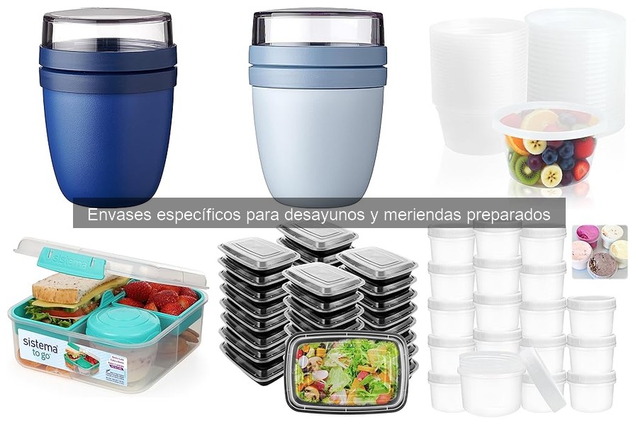 Cómo elegir envases para desayunos según los alimentos