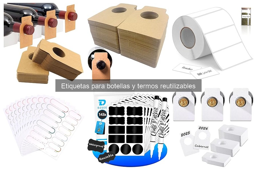 Cómo elegir etiquetas adecuadas para botellas y termos