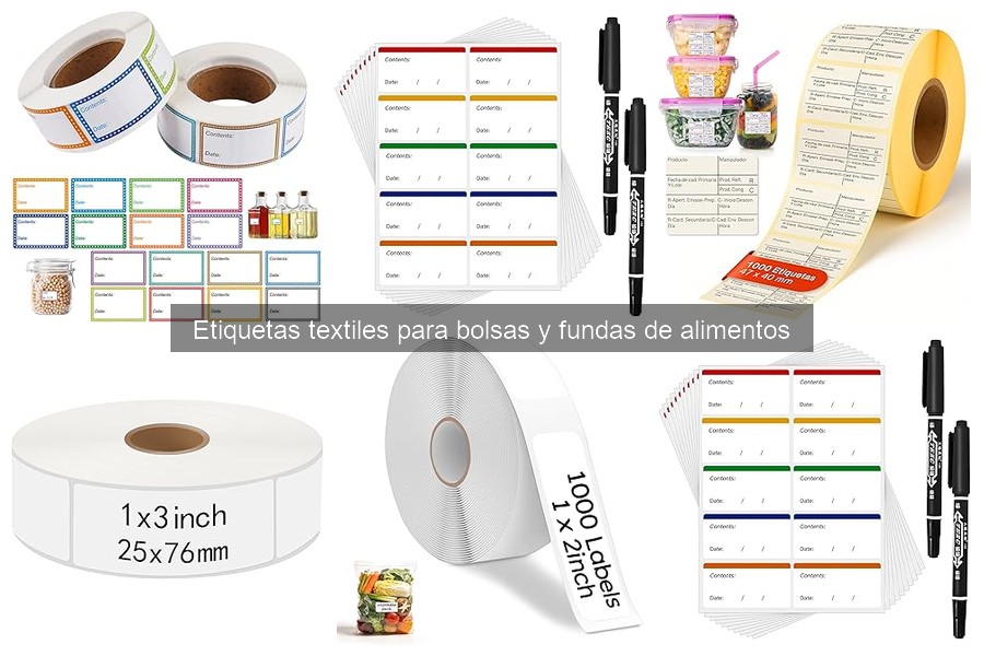 Cómo elegir etiquetas textiles para bolsas de alimentos