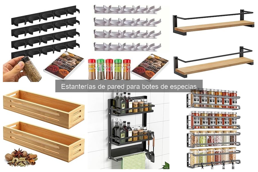 Cómo elegir la mejor estantería de pared para especias