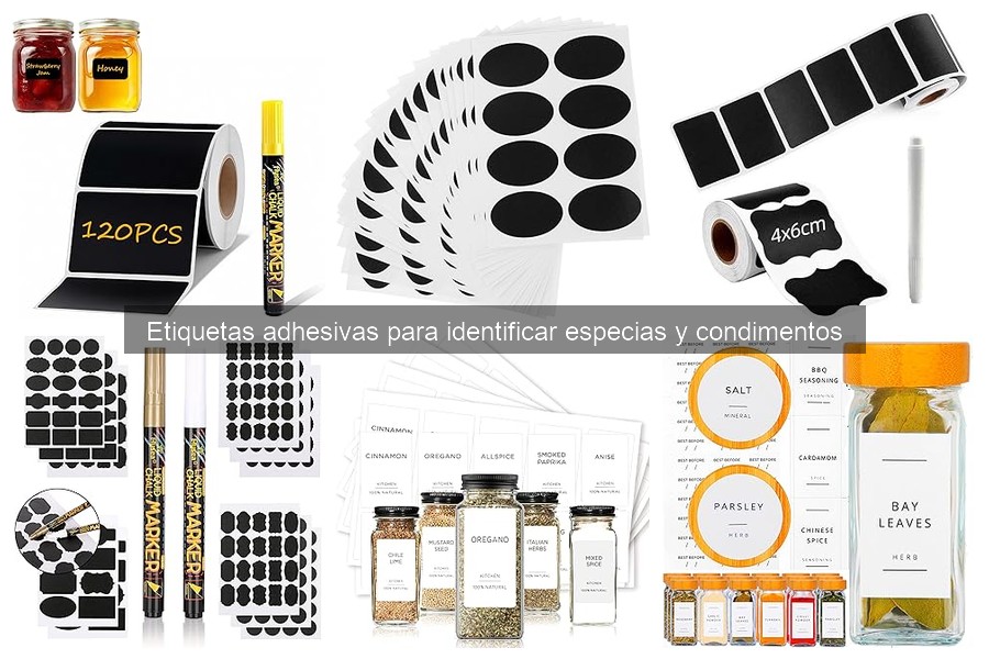 Cómo elegir las mejores etiquetas adhesivas para especias