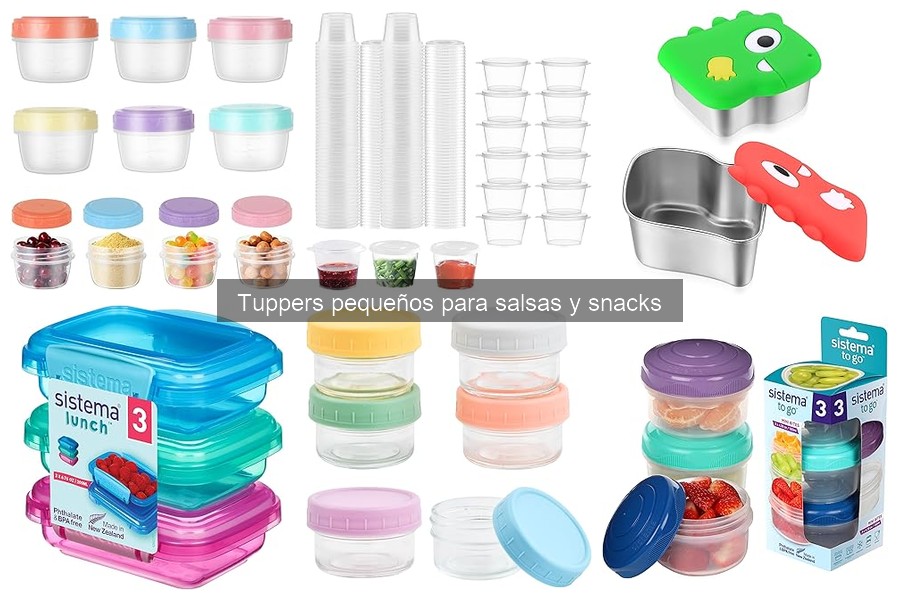 Cómo elegir los mejores tuppers pequeños para salsas y snacks