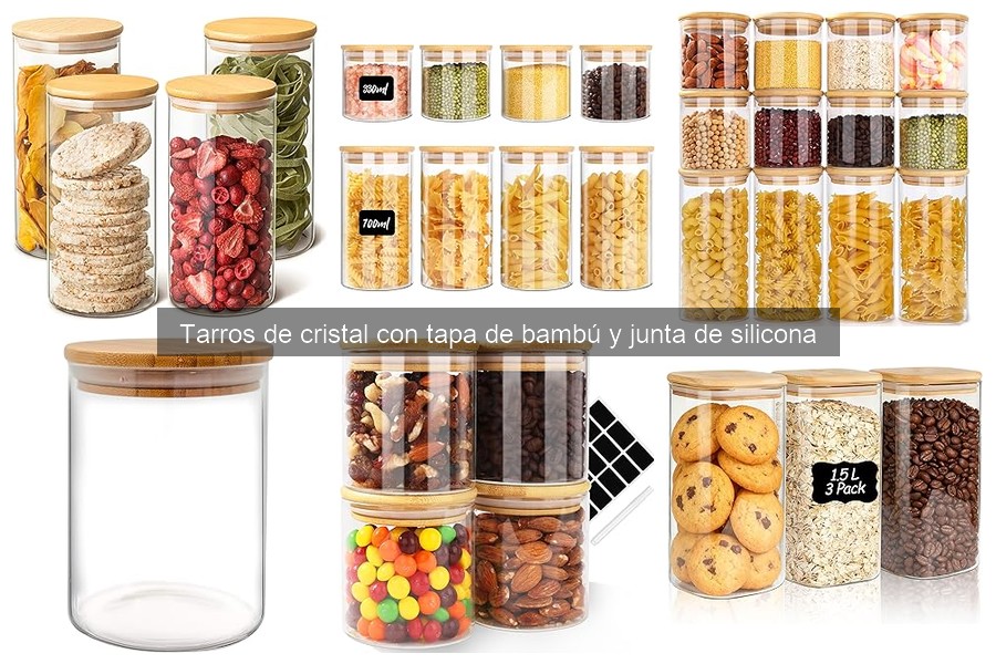 Cómo elegir tarros de cristal con tapa de bambú y silicona