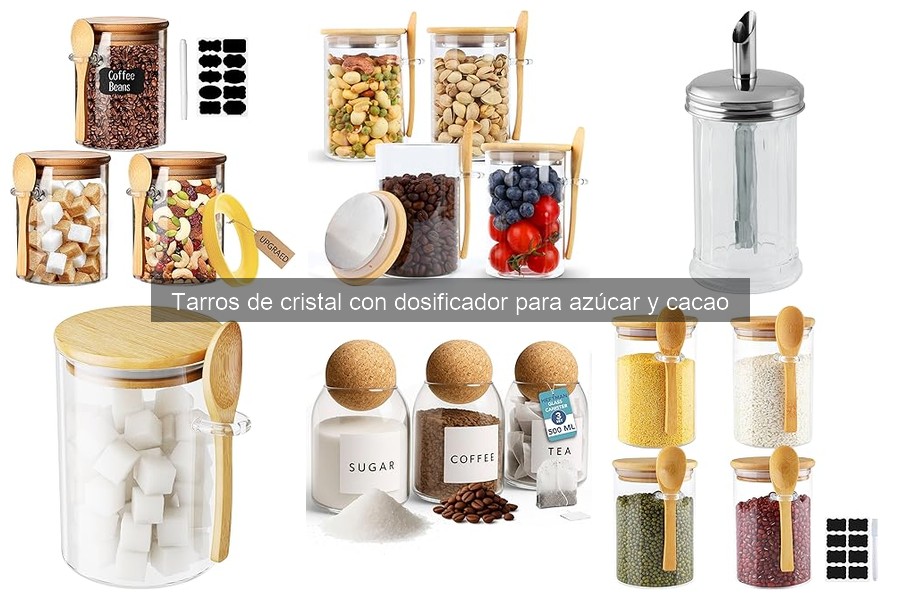 Cómo elegir tarros de cristal para azúcar y cacao
