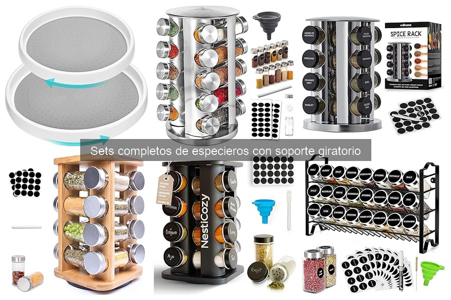 Cómo Elegir un Set de Especieros Giratorios para tu Cocina