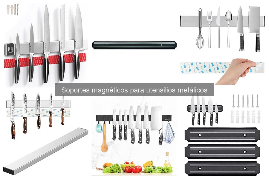 Cómo funcionan los soportes magnéticos para utensilios metálicos