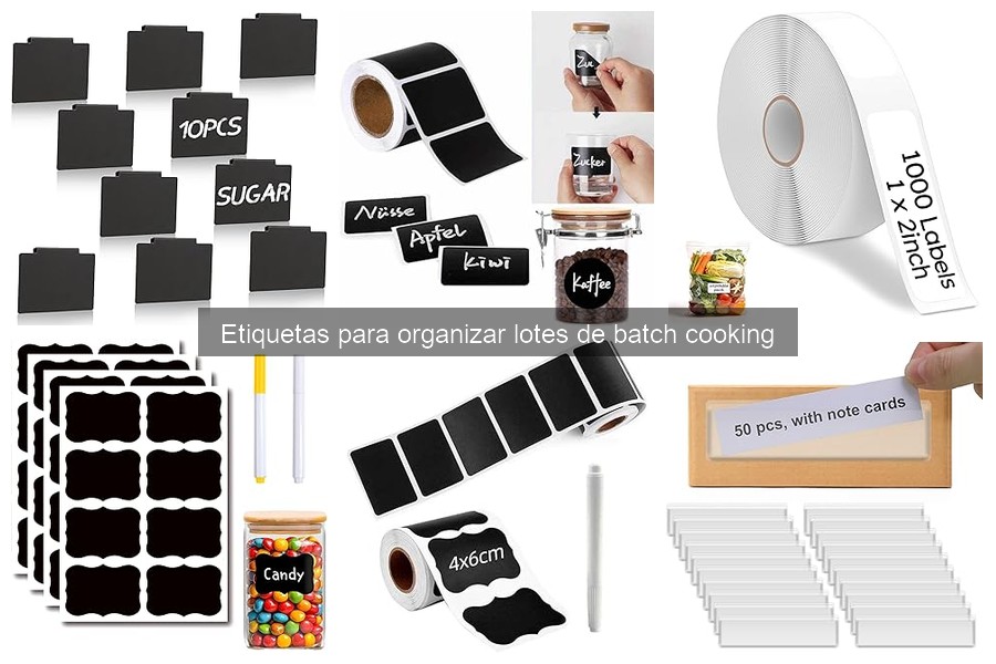 Cómo hacer etiquetas personalizadas para batch cooking