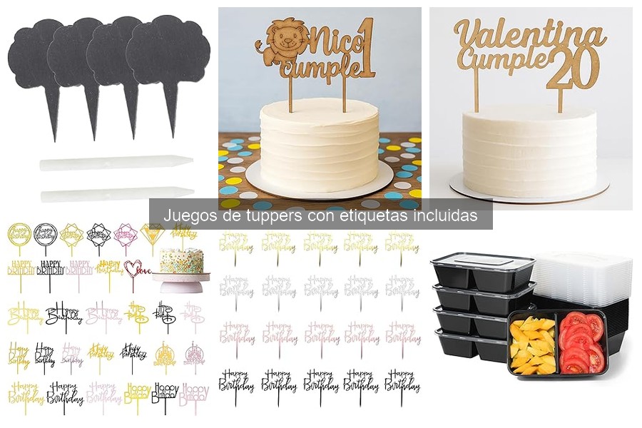 Cómo hacer etiquetas personalizadas para juegos de tuppers