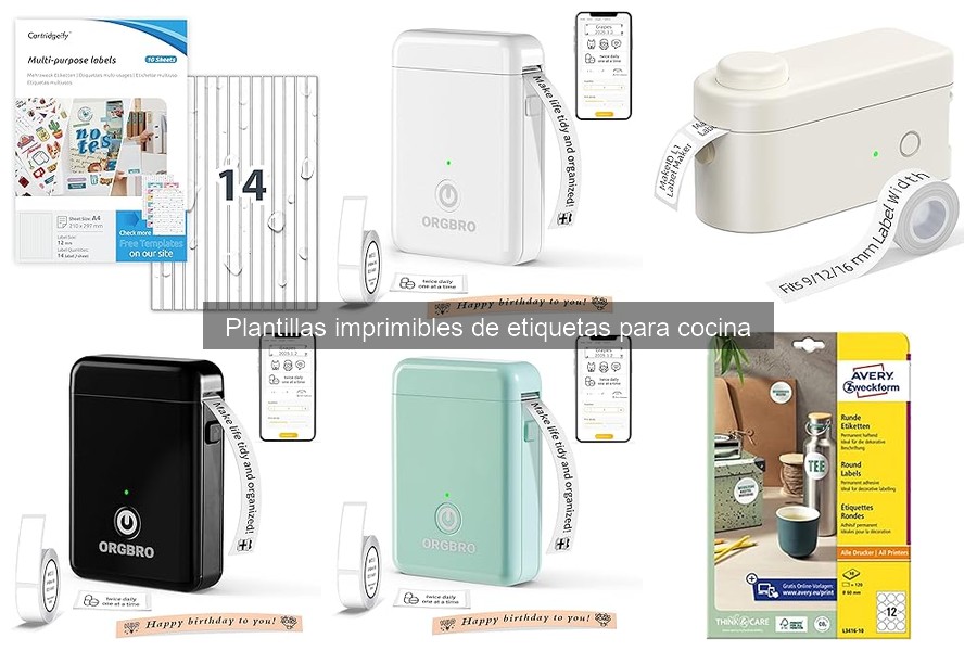 Cómo imprimir y recortar etiquetas para cocina fácilmente