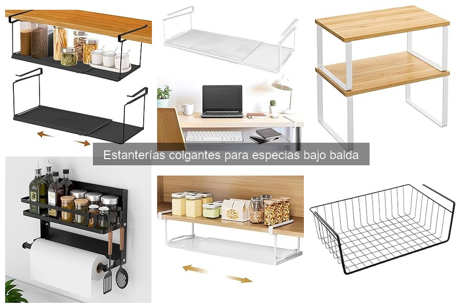 Cómo instalar estanterías colgantes para especias fácilmente