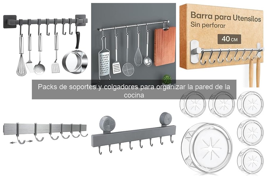 Cómo instalar soportes y colgadores en la cocina