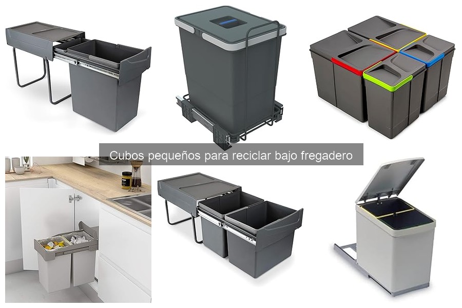 Cómo instalar un cubo pequeño para reciclar bajo el fregadero