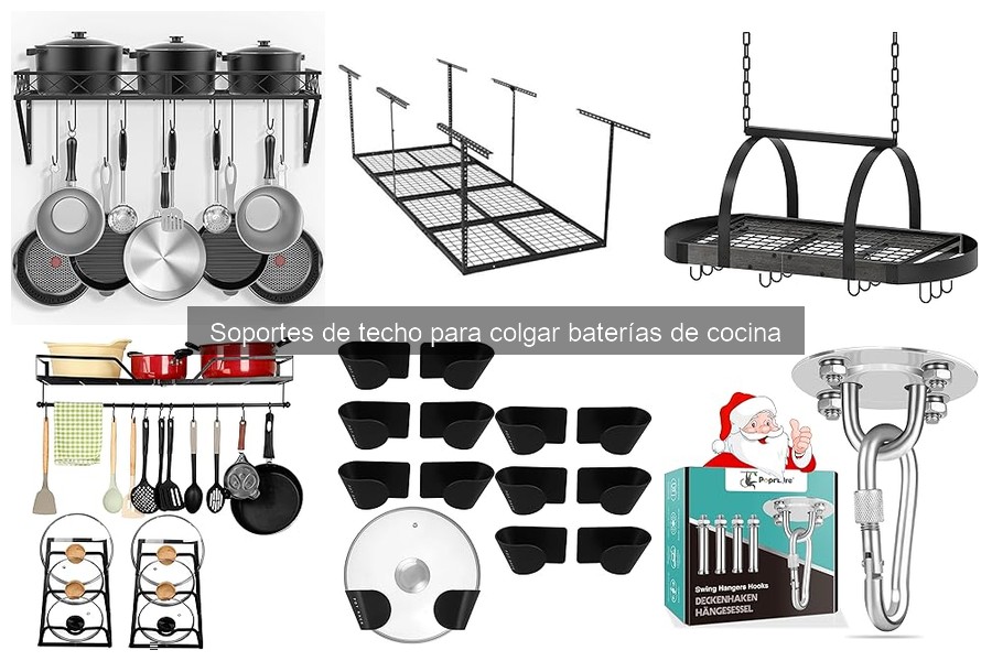 Cómo instalar un soporte de techo para baterías de cocina