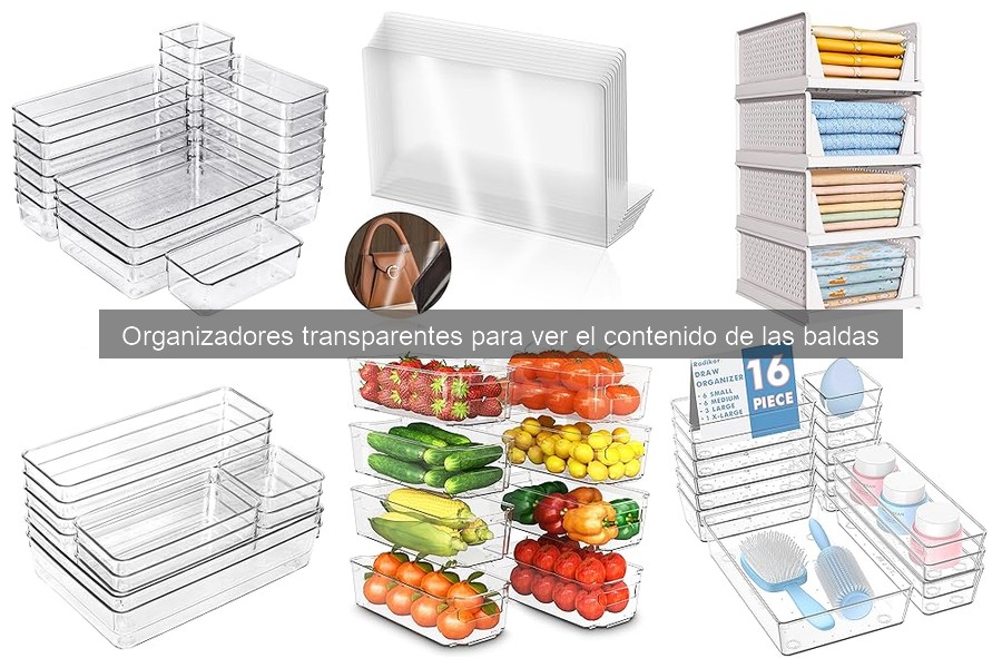 Cómo limpiar organizadores transparentes para cocina
