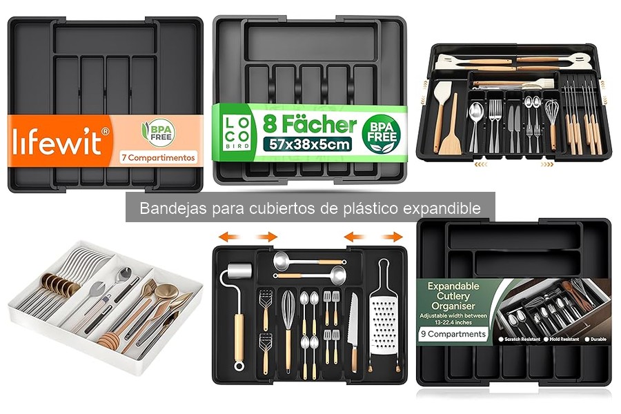 Cómo limpiar y mantener bandejas para cubiertos de plástico