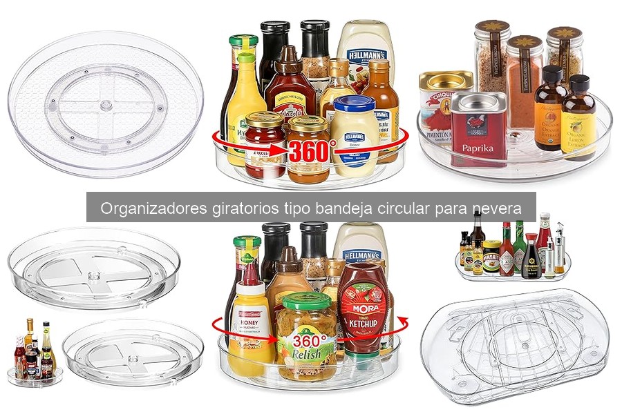 Cómo limpiar y mantener organizadores giratorios para nevera