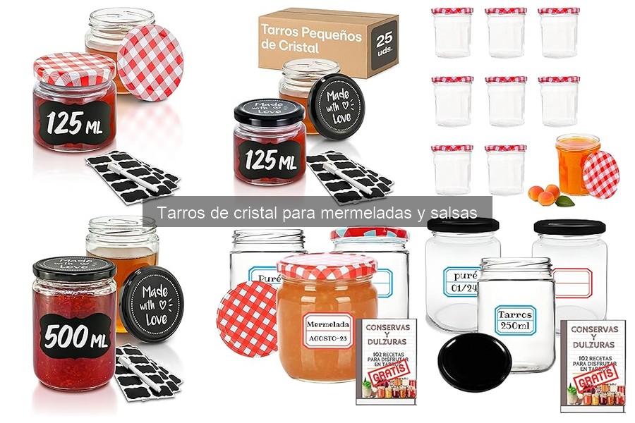 Cómo limpiar y mantener tarros de cristal para salsas