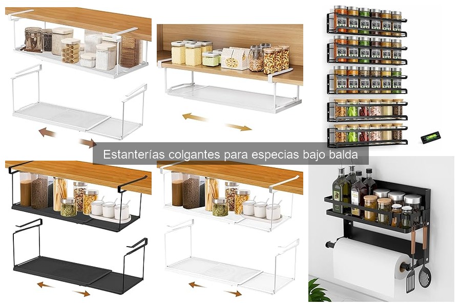 Cómo mantener estanterías colgantes para especias