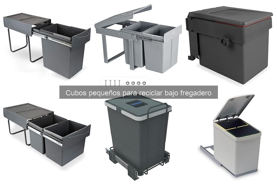 Cómo mantener limpios los cubos pequeños para reciclar