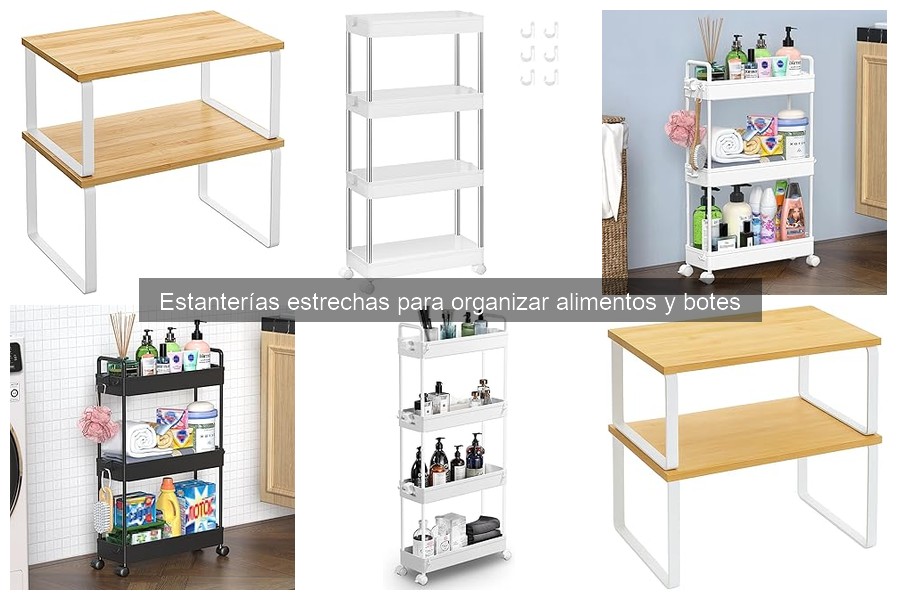Cómo montar una estantería estrecha en la cocina fácilmente