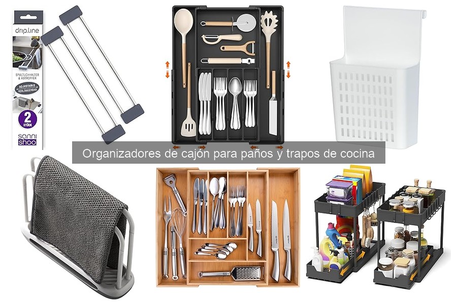 Cómo organizar trapos y paños de cocina en un cajón