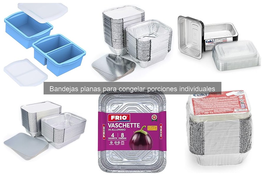 Cómo usar bandejas planas para congelar porciones individuales