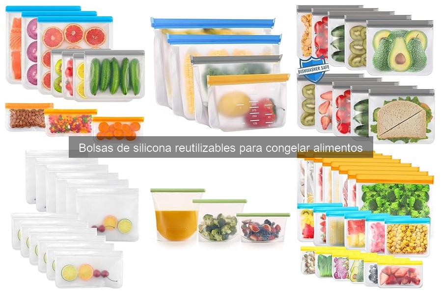 Cómo usar bolsas de silicona reutilizables para congelar alimentos
