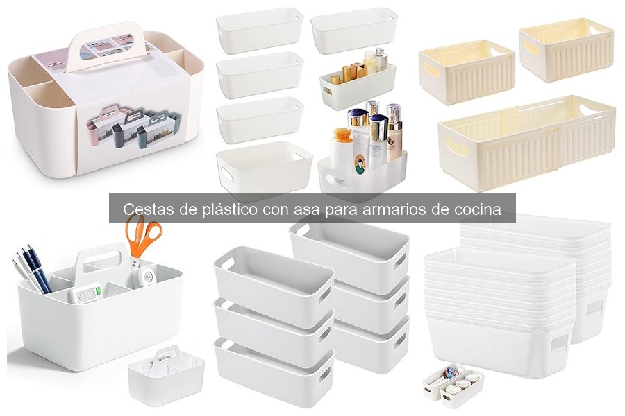 Cómo usar cestas de plástico con asa para maximizar tu cocina
