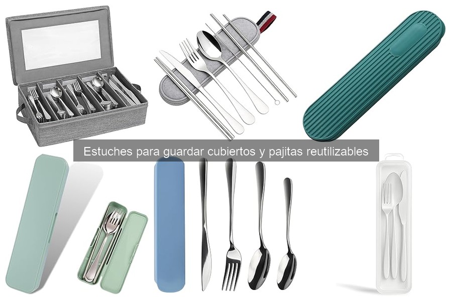 Cómo usar estuches para cubiertos y pajitas reutilizables
