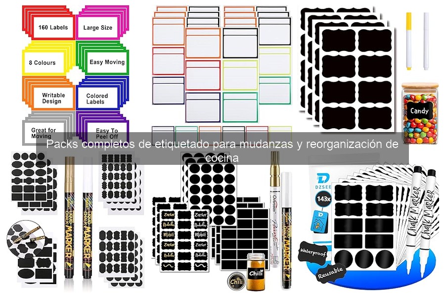 Cómo usar etiquetadoras para organizar tu cocina eficientemente