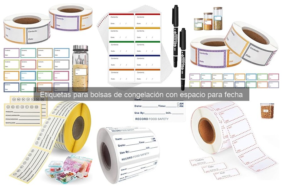 Cómo usar etiquetas para bolsas de congelación correctamente