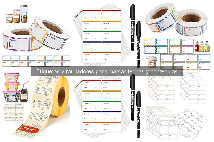 Cómo usar etiquetas y rotuladores para organizar la nevera