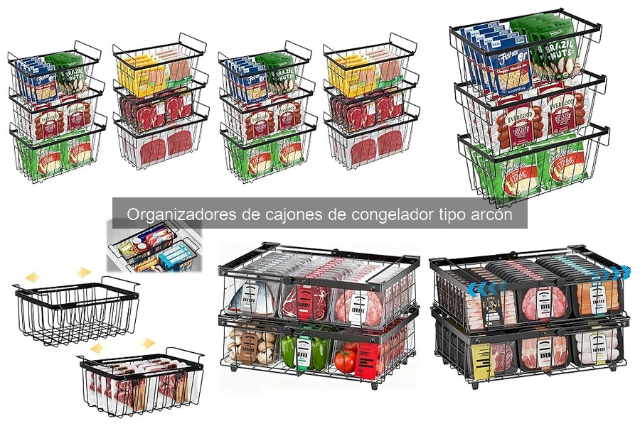 Cómo usar organizadores de cajones de congelador correctamente